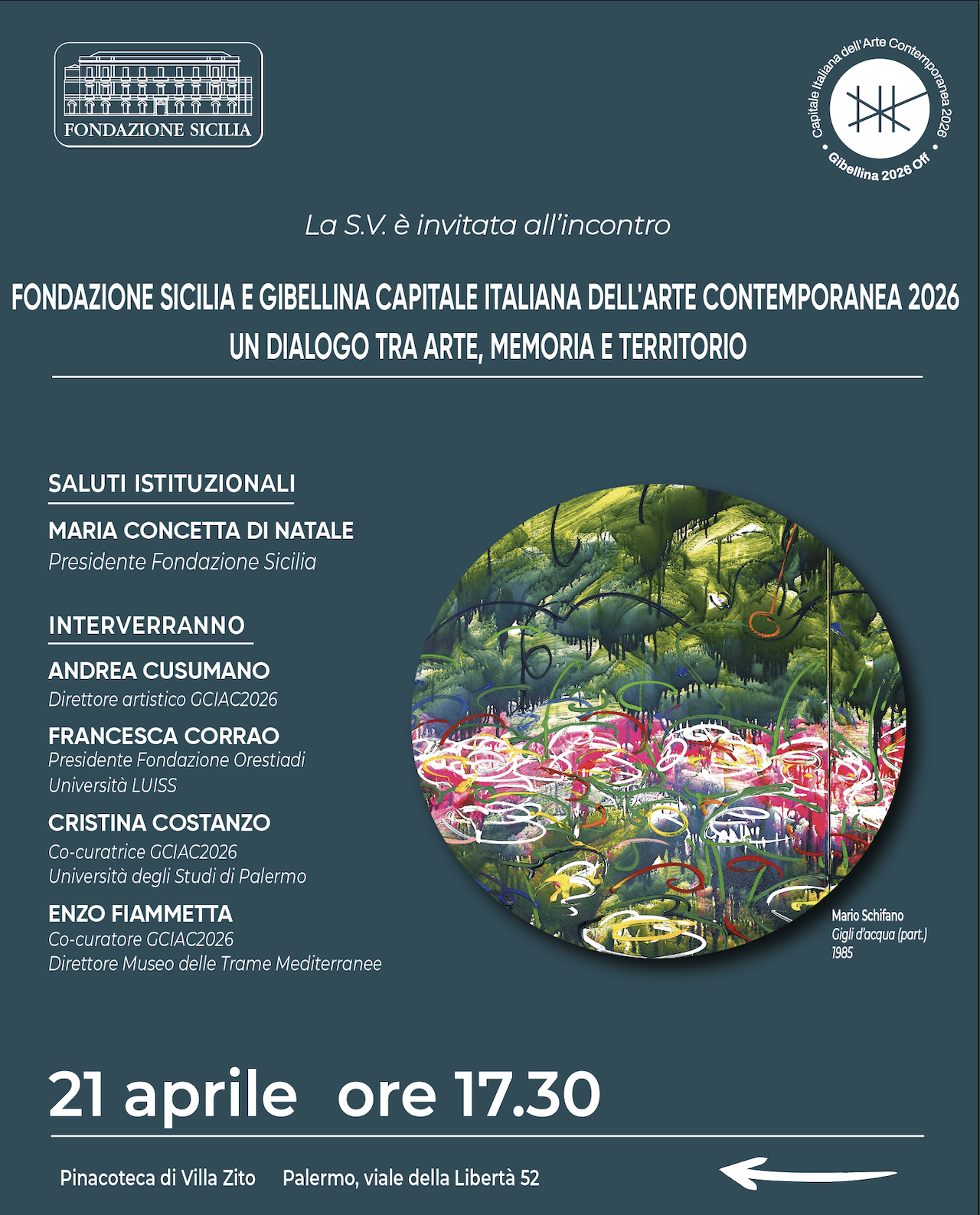FONDAZIONE SICILIA E GIBELLINA CAPITALE ITALIANA DELL'ARTE CONTEMPORANEA 2026