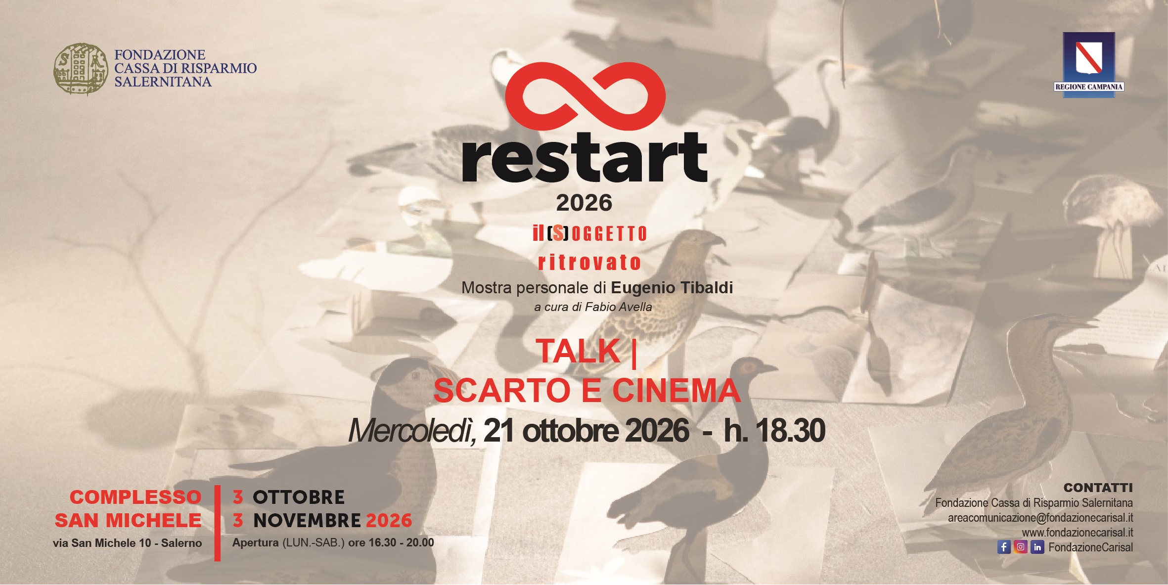 Talk Scarto e cinema al Complesso San Michele di Salerno per Restart 2026