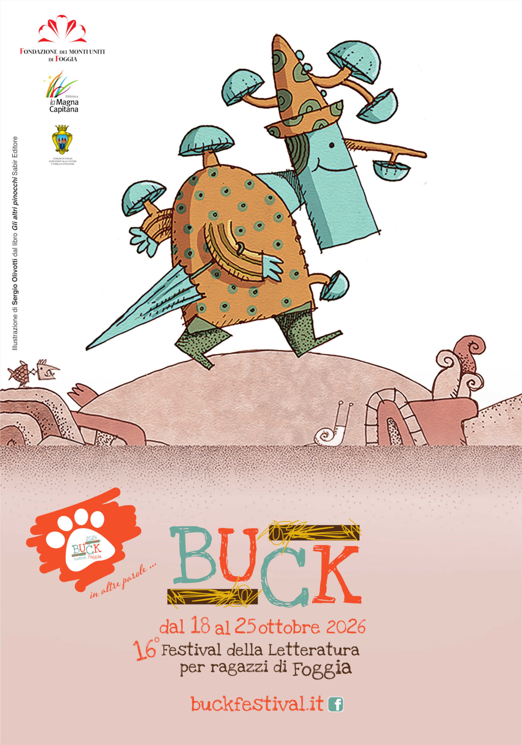 Inaugurazione del Buck Festival 2026 a Foggia con Sergio Olivotti alla Fondazione dei Monti Uniti